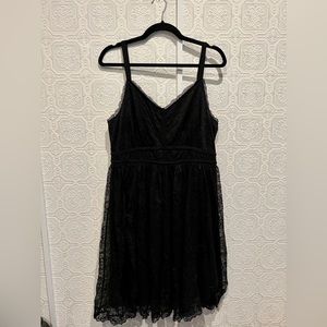 Torrid Black Lace Corset Dress
